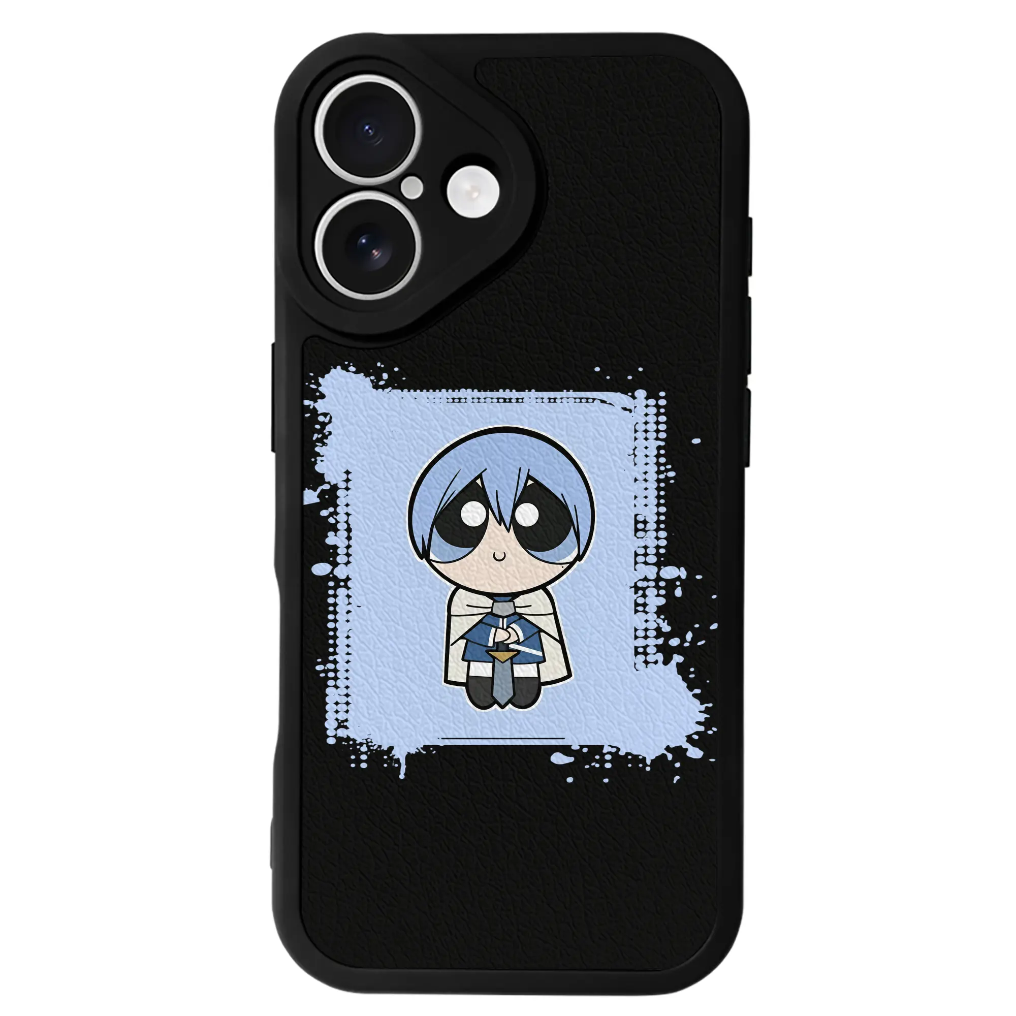 葬送のフリーレン（Frieren） グッズ,ヒンメル（Himmel） - IPhone 16シリーズ対応 ・ シリコンスマホケース ・ レザー調 ・ 高精度フィット ・ 耐衝撃 ・ ワイヤレス充電対応 ・ 精密カット